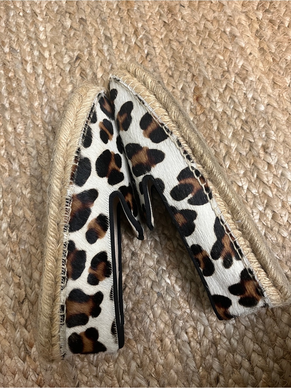 Elyse Walker Los Angeles White Leopard Calfhair Dee Espadrilles 37 - Picture 12 of 17